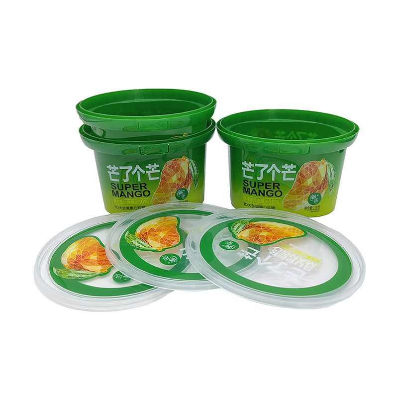 PP IML Plastic Square Ice Cream Bucket