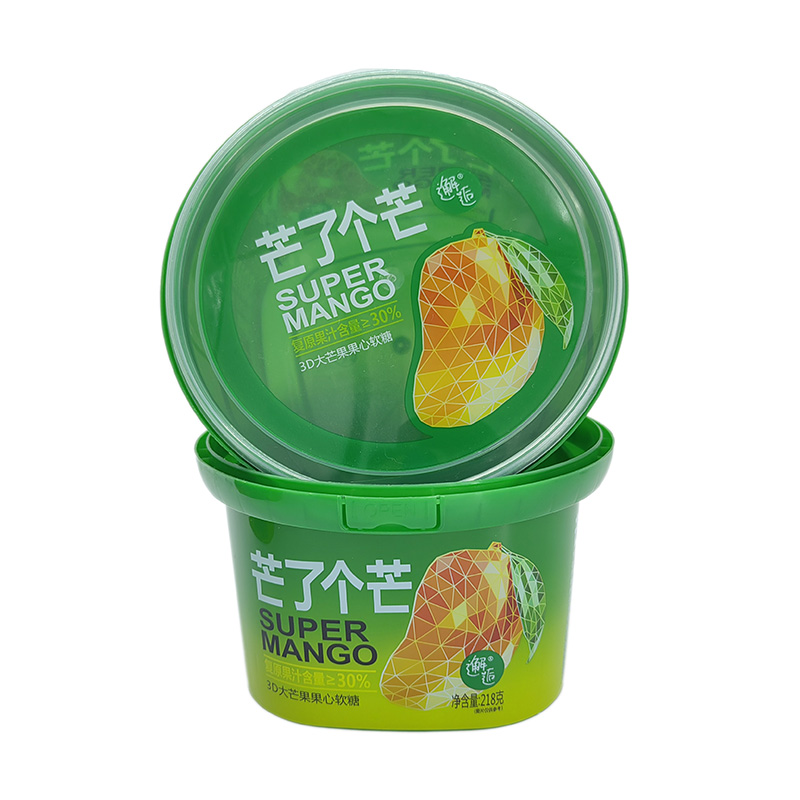 PP IML Plastic Square Ice Cream Bucket