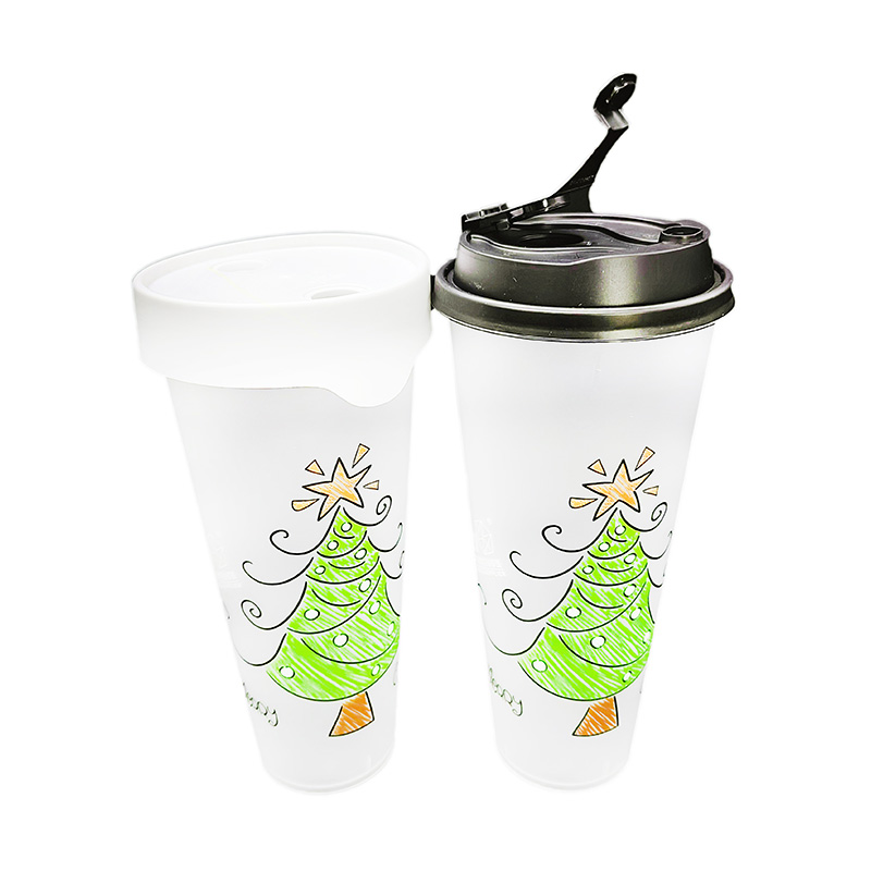 PP Plasitc Juice Cup In Mold Label