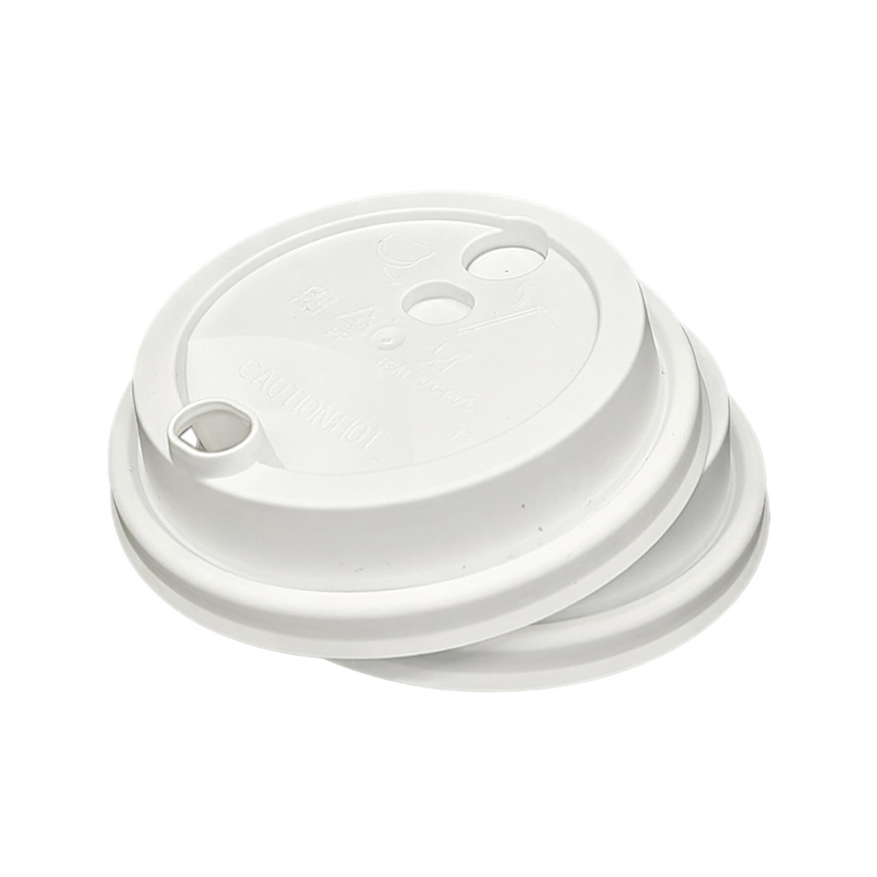PP Plastic Flat Lid for Milk Tea Cup