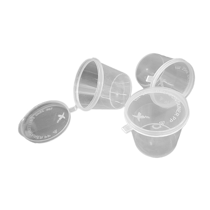 PP Plastic Hinged Sauce Cup