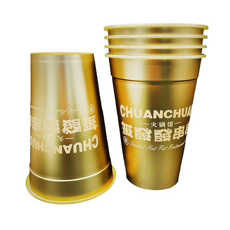 PP Plastic Smoothie Cup In Mold Label