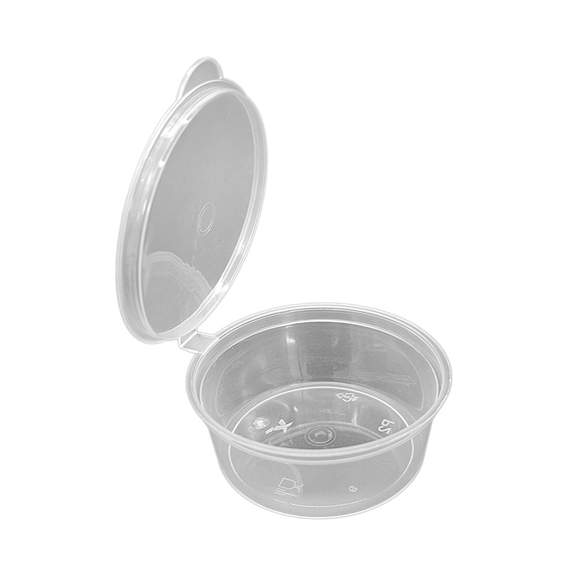 PP Plastikowe pojemnik z sosem zawiasowym